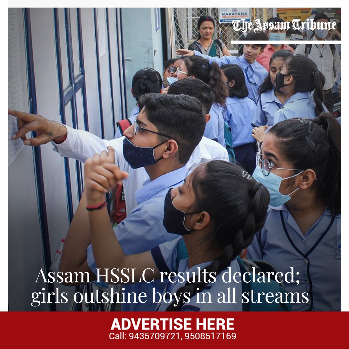 assamtribuneoff's tweet photo. (2/2)
92.19 per cent success in Science stream and 89.30 per cent results in the Vocational courses.

#TheAssamTribune #HSSLCResult 

Click the link to read more:
https://t.co/0R3uFgLTIj https://t.co/sZP77cABOD