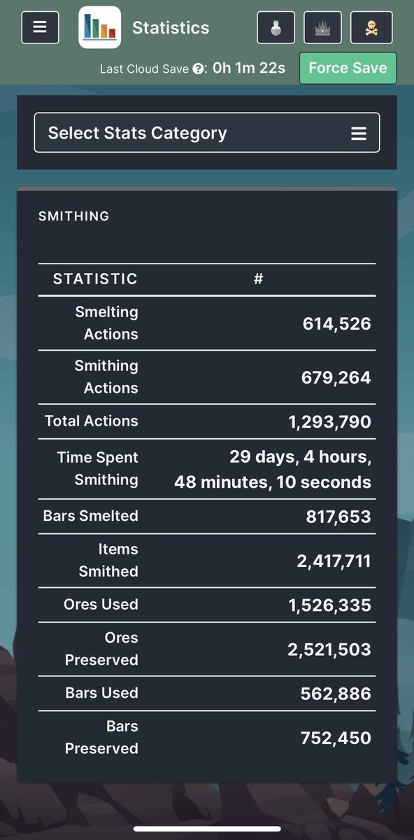 Hey <a href="/MelvorIdle/">Melvor Idle</a> just making my monthly check in to let you know skill #7 is now mastered on the “master all non combat skills before risking death” HC account!…well that’s all thanks! Cya next month!