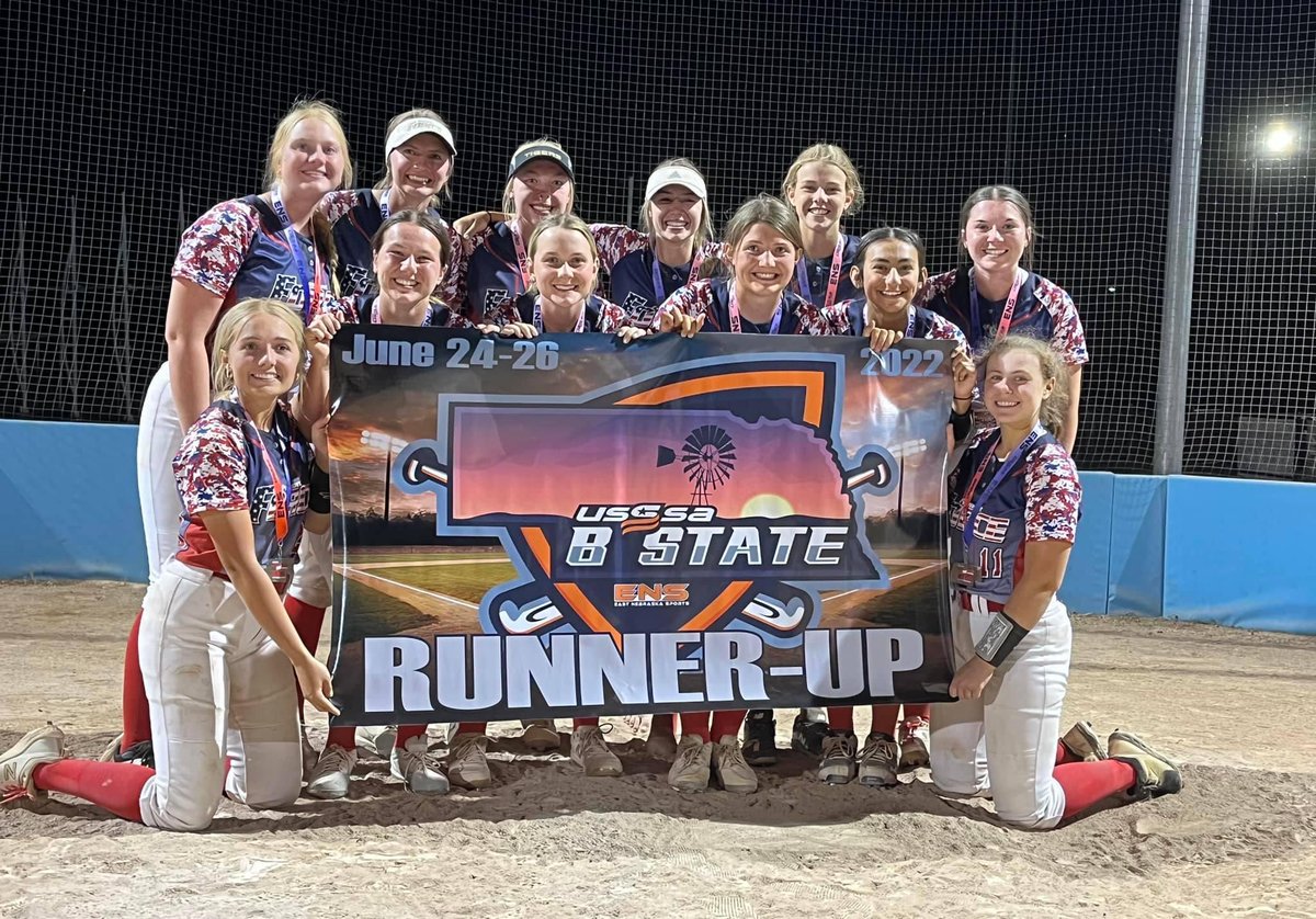 ForceMcgee's tweet photo. USSSA Class B State Runner Up!  
12 games, 8 wins in a row, including 7 games on Sunday to finish 9-3.  Lost the first game in bracket play and fought all the way back to the championship game.  Beat Bennington in the first game but couldn’t hold on in the second.  GOFORCE!🥎 https://t.co/ViLtN6lHaC