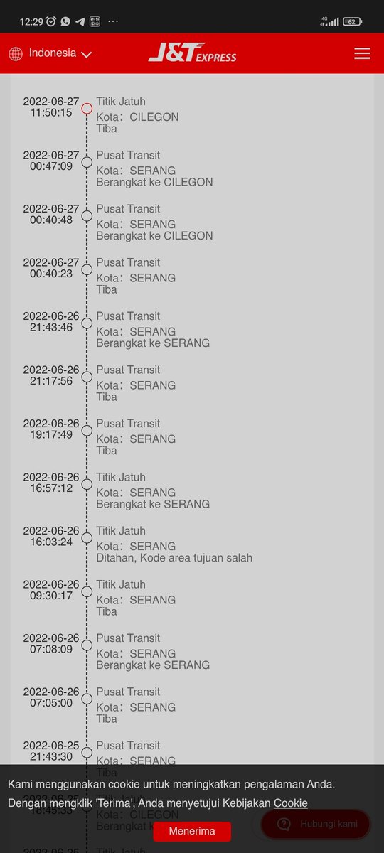 haritrip45's tweet photo. @jntexpressid min ini knp ya kog balik lagi ? https://t.co/rHfgTxMGQI