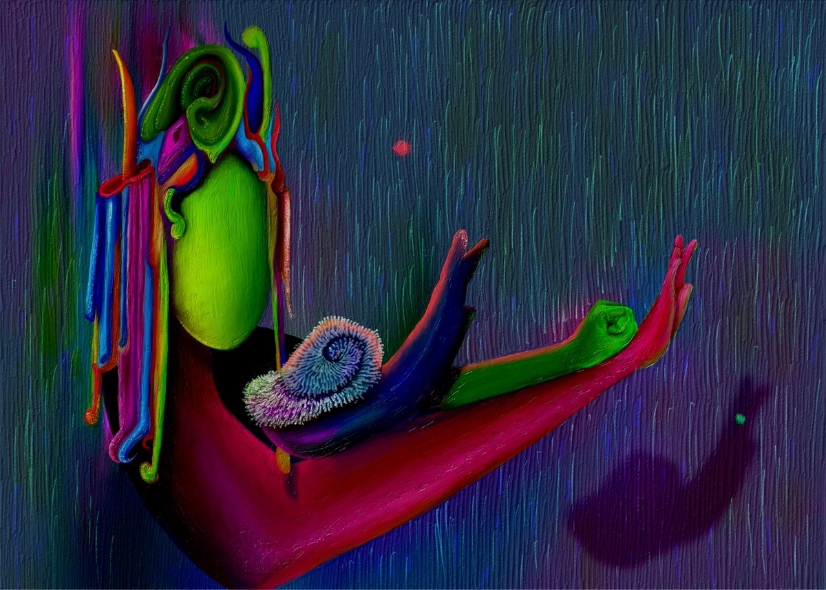 My new drop inside the collection "Between Creation and Evolution" 🔥

"Snail"

“I remember the Snail looked something like this”

🔹1/1
🔹0.04 ETH

opensea.io/assets/ethereu…
#NFTs #NFTCommunity #NFTdrops #vikicreation