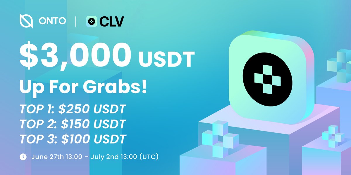 ONTO Wallet - Web3 Gateway (@ontowallet) on Twitter photo Get ready for another ๐๐๐ #๐ ๐ข๐ฏ๐๐๐ฐ๐๐ฒ with #ONTO and <a href="/clv_org/">LUCENT NETWORK | by Clover</a>! ๐
๐ฐ Prize pool: $๐,๐๐๐ $USDT
๐
June 27, 13:00 - July 2, 13:00 (UTC)
Complete all Gleam tasks to win the REWARDS! ๐ค
Join in the fun ๐
gleam.io/H1kZN/onto-parโฆ Get ready for another ๐๐๐ #๐ ๐ข๐ฏ๐๐๐ฐ๐๐ฒ with #ONTO and <a href="/clv_org/">LUCENT NETWORK | by Clover</a>! ๐
๐ฐ Prize pool: $๐,๐๐๐ $USDT
๐
June 27, 13:00 - July 2, 13:00 (UTC)
Complete all Gleam tasks to win the REWARDS! ๐ค
Join in the fun ๐
gleam.io/H1kZN/onto-parโฆ