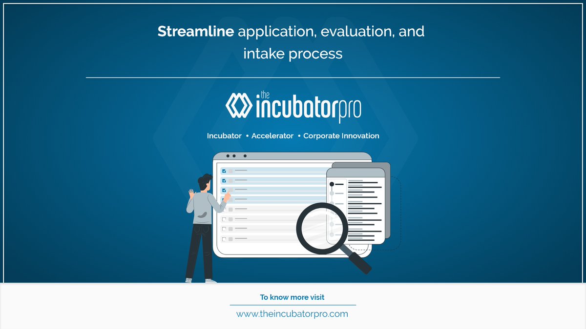 TheIncubatorPro's tweet photo. Manage and streamline #application &amp; #evaluation process across multiple rounds with evaluation criteria and evaluators for a #cohort. 
Reach us : contact@thecapitalnet.com
#innovation #incubator #accelerator #innovationhub #corporateinnovation #academic #virtual #physical https://t.co/8fsQaBRPol