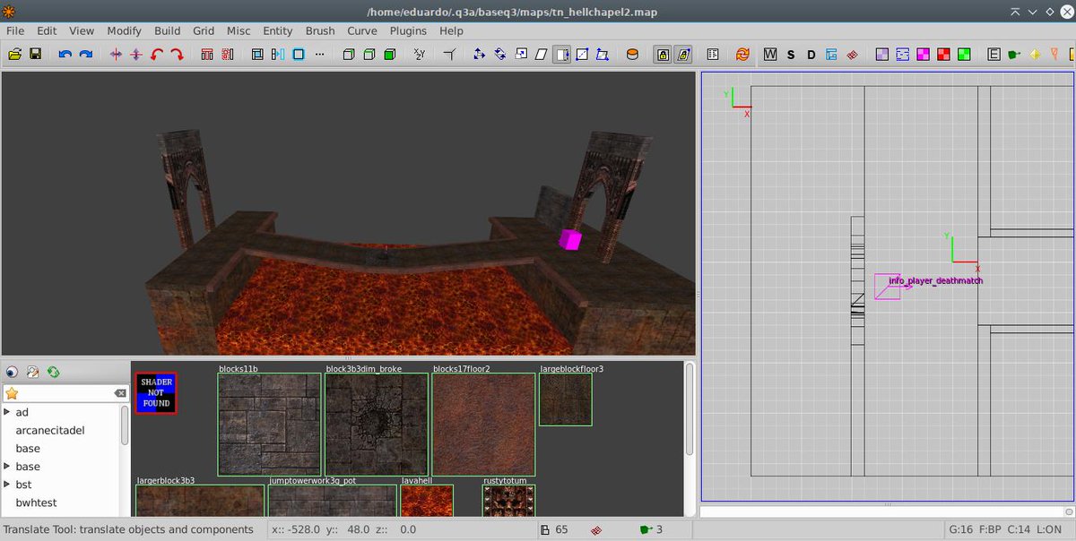 LscaEduardo's tweet photo. Tommorow after my "Godinez" job i will continue working on #2HellGame but i don´t finish with my other #Quake and 3Quake3 #QuakeLive #OpenArena endevors xD! #mapping #gamedev #leveldesing https://t.co/gKtY750BdA