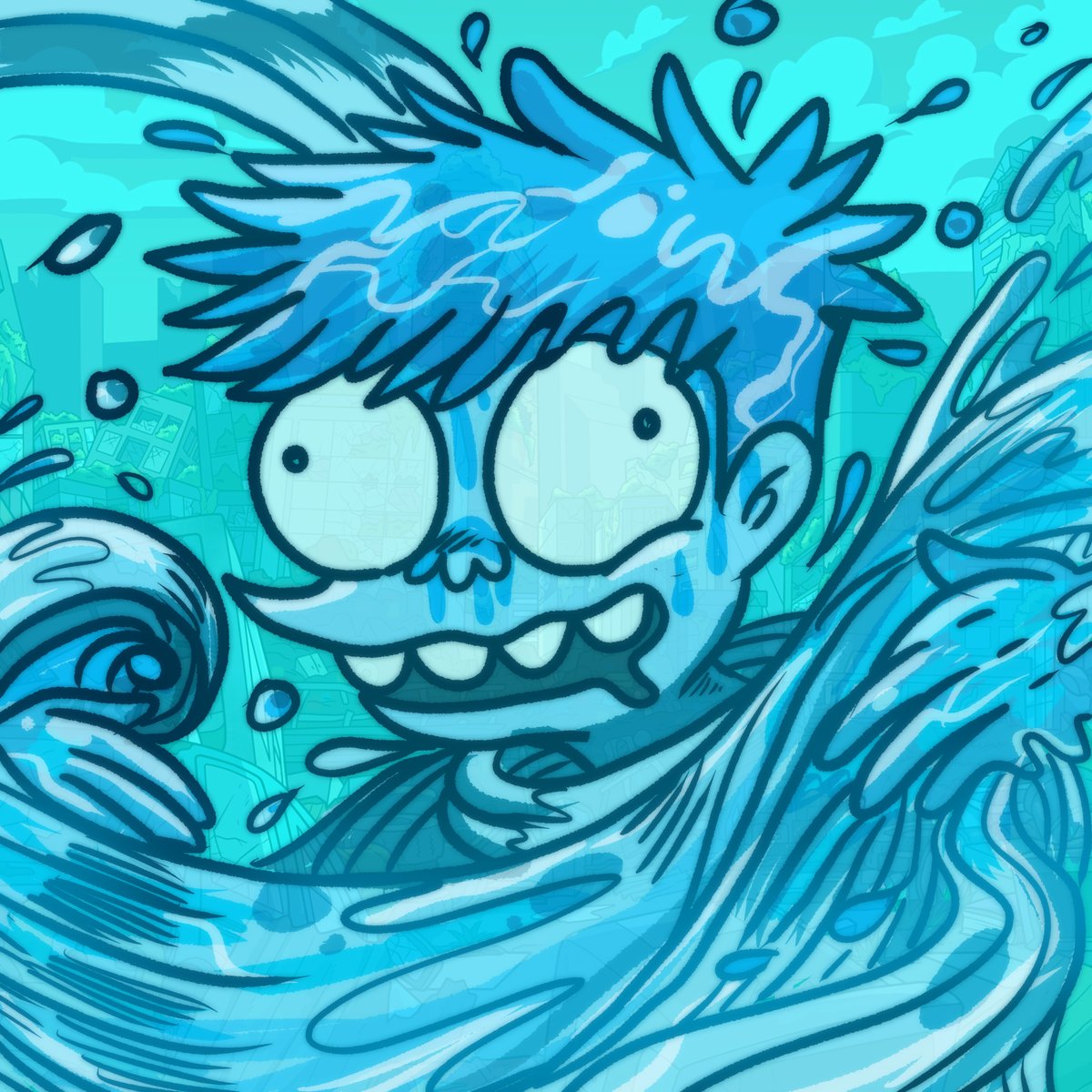 JukiverseNFT's tweet photo. #OneJukiADay: Aguajuk, our legendary oceans protector

A surfer drowned. his body was never found. Turns out he was saved by Neptune. He married the daughter of Neptune and was bestowed with the Aguajuk powers to protect the oceans.

#Jukiverse https://t.co/RK41nTnoVl