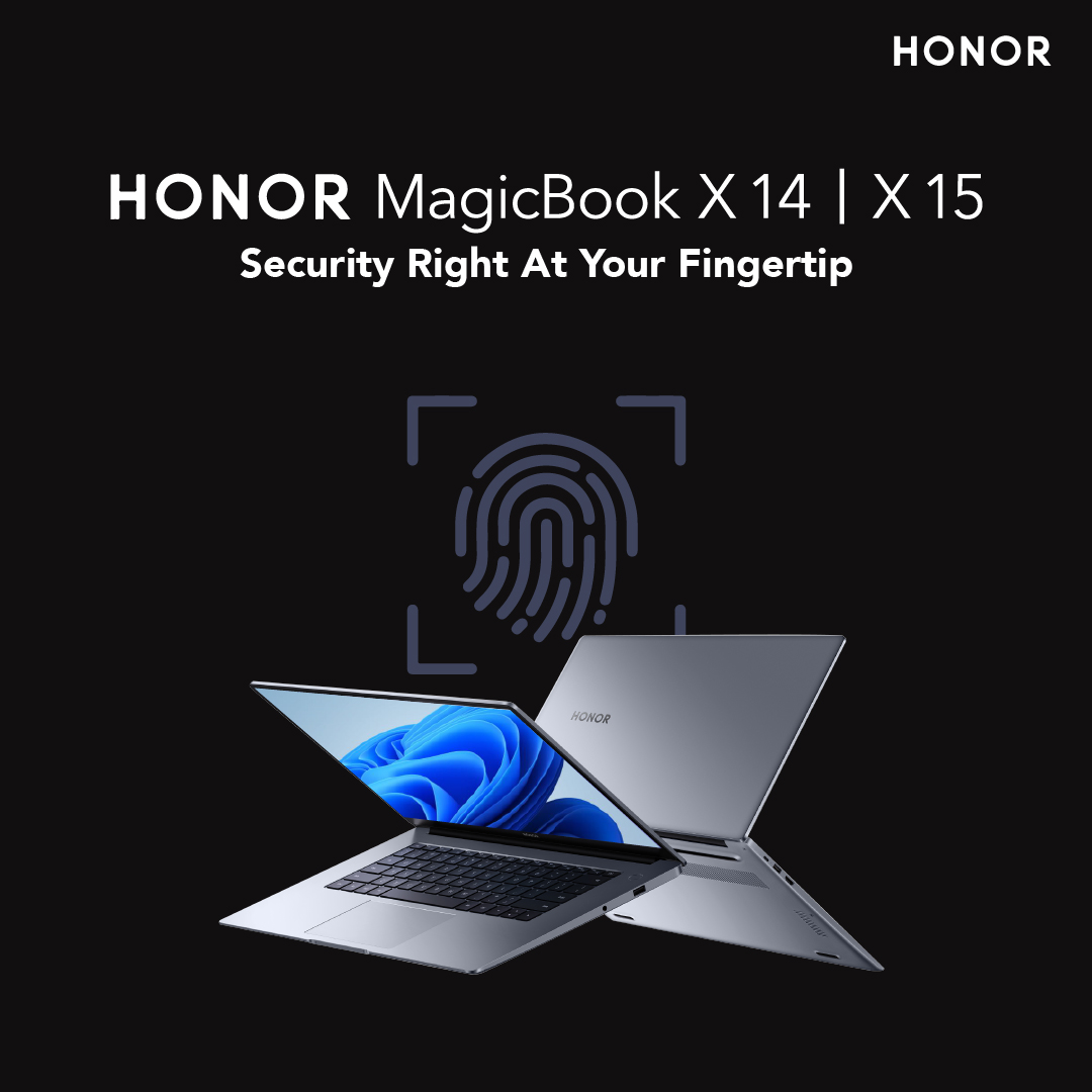 ExploreHONOR's tweet photo. HONOR MagicBook X 14 & X 15 offers fingerprint scanner on its power button which enables you to access your laptop with just one touch.
#MagicAtFirstSight
#HONORMagicBook15
#HONORMagicBook14 https://t.co/1hOG7cEPPK