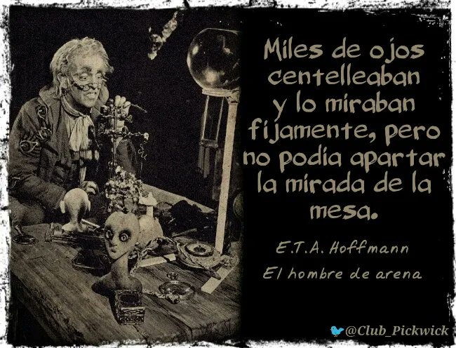 Club_Pickwick's tweet photo. E.T.A. Hoffmann y la muñeca de #Coppelius https://t.co/9zO6sJUfVe En estos días se cumplen 200 años del fallecimiento de #ETAHoffmann, un autor que sirvió como fuente de inspiración para distintas obras musicales. #ETAHoffmann2022 #ETAHoffmann200. https://t.co/e57vZqBfMb