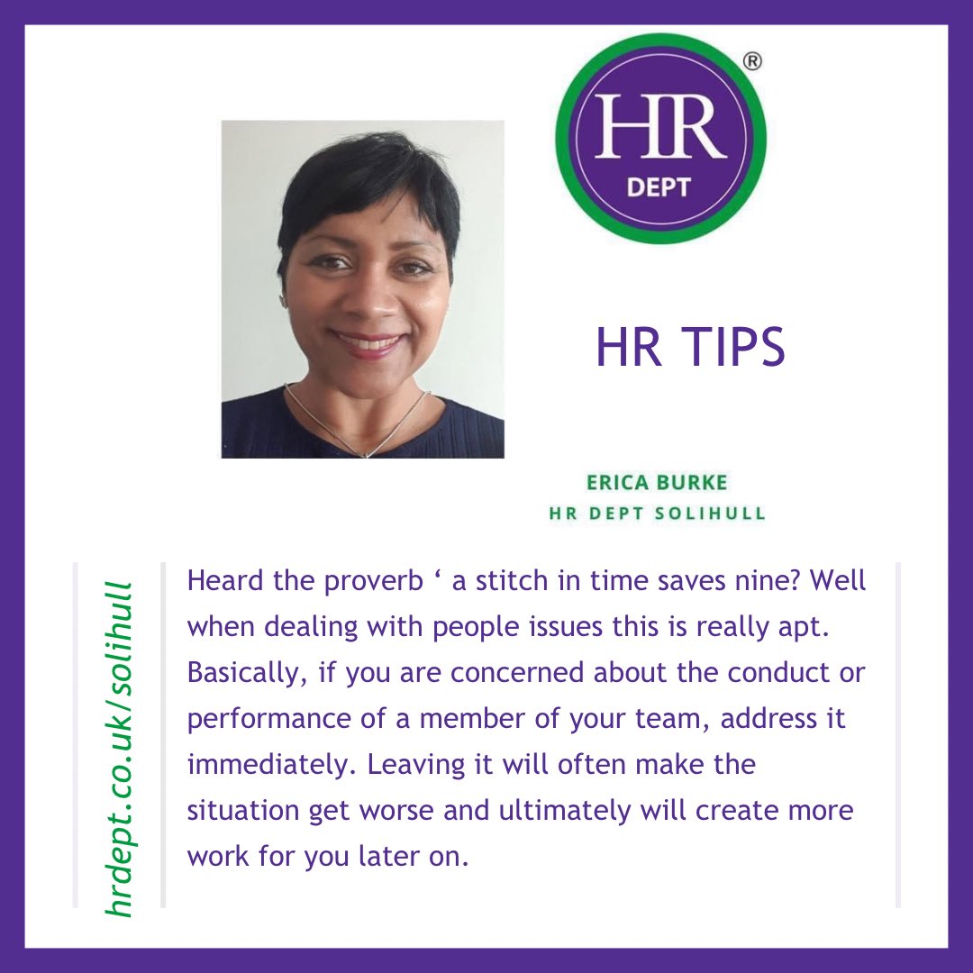 hrdept_erica's tweet image. HR Tips for business owners managing employees.

#peoplemanagement #ericastipoftheweek #problemmanagement #business #leadership #employers #hrtips