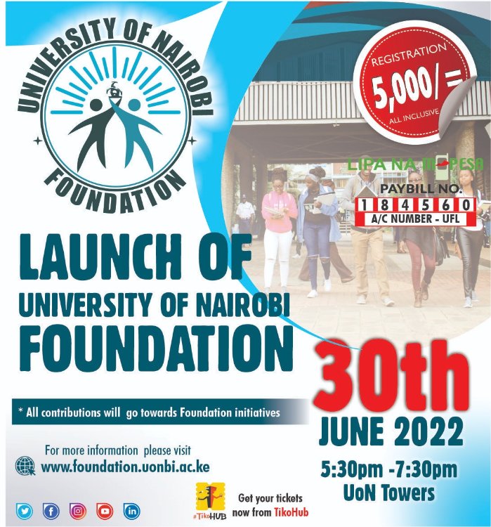 uonbi's tweet photo. 3 days to go to the #launch of  #UoNfoundation 
Have you bought your ticket yet? https://t.co/NSDPJOUFIH
#weareUoN #togetherforchange https://t.co/9qbLeqSjMZ