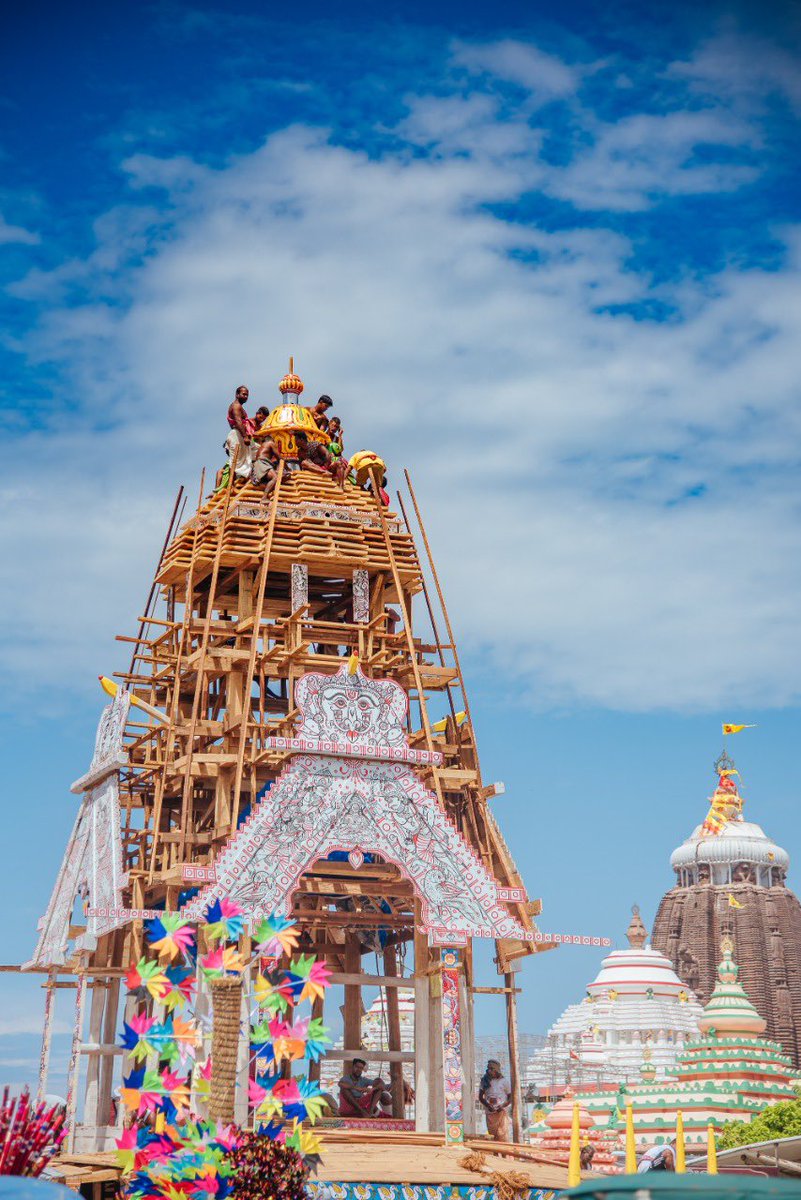 dpradhanbjp's tweet photo. Preparations are in full swing ahead of the auspicious #RathYatra celebrations in Puri. 

Get ready for the one of the most divine, awe-inspiring and larger than life journey of the holy Trinity. 

Mahaprabhu will see and bless us soon! #JaiJagannath 
@JagannathaDhaam @SJTA_Puri https://t.co/3sZlttKKD8