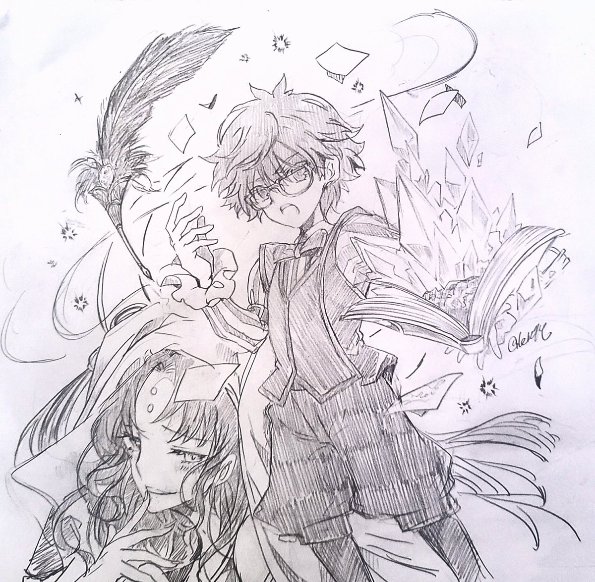 別垢でリクエスト貰って描いたアンデルセン 
