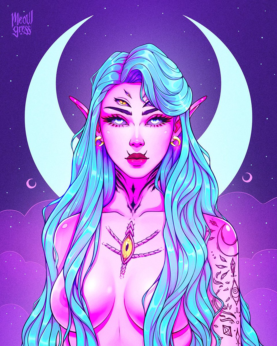 meowgress's tweet photo. My new work. 'Ethereal' ✨ https://t.co/jWzICW7PTF