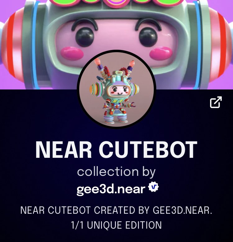 ✴️NEAR CUTEBOT✴️
[[ 150ITEMS-SOLD OUT ]]

🙏❤️🙏❤️🙏❤️🙏
THANK YOU
FOR SUPPORT
🙏❤️🙏❤️🙏❤️🙏

🚀🚀LET'S GO🚀🚀
paras.id/collection/nea…
🚀🚀🚀🚀🚀🚀🚀🚀