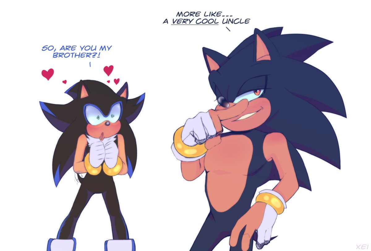 Since the very first moment I saw Umbra, <a href="/sp1ndash/">🏳️‍🌈 ⋆𝗦𝗽𝟭𝗻𝗱𝗮𝘀𝗵.ᐟ🌈 ᴴᵃᵖᵖʸ ᴾʳⁱᵈᵉ</a> 's beautiful creation, I wanted to draw a little crossover with my Sonadow fanchild "Spear"! I just had a bit of time today to do this sketch, and I loved sooo much how it turned out <3