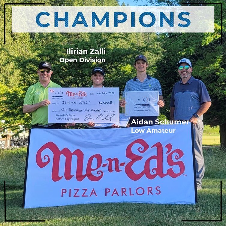 VanGolfTour's tweet photo. Congratulations to the winners of 2022 @EdsPizzaParlors @GoldenEagleGolf Open! 🏆 

A big thank you to all the VGT staff, sponsors &amp; players for supporting this fun event! To see the full leaderboard, visit https://t.co/e19FLX2JjQ.

@IGAstoresBC @srixongolf #VanGolfTour #winner https://t.co/JvKxVkBHfw