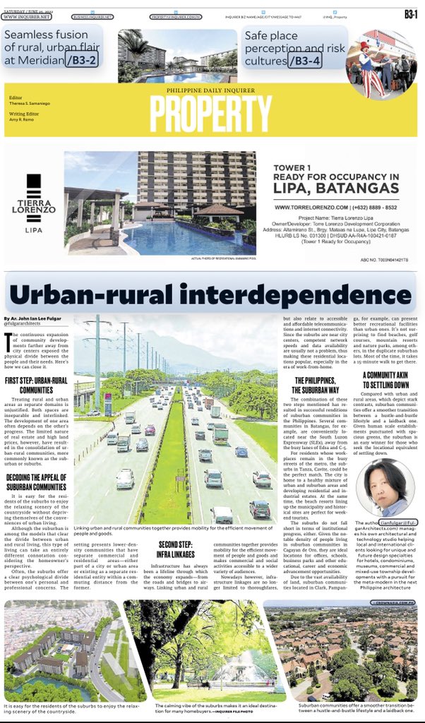 amyrremo's tweet photo. Download last Saturday’s 12-page issue of #INQUIRERPROPERTY via the Philippine Daily Inquirer digital newsstand (https://t.co/EEBuARnWMh) OR read the stories through the INQ MOBILE app which you can get for free via Google Play or App Store https://t.co/zFppdJfUer