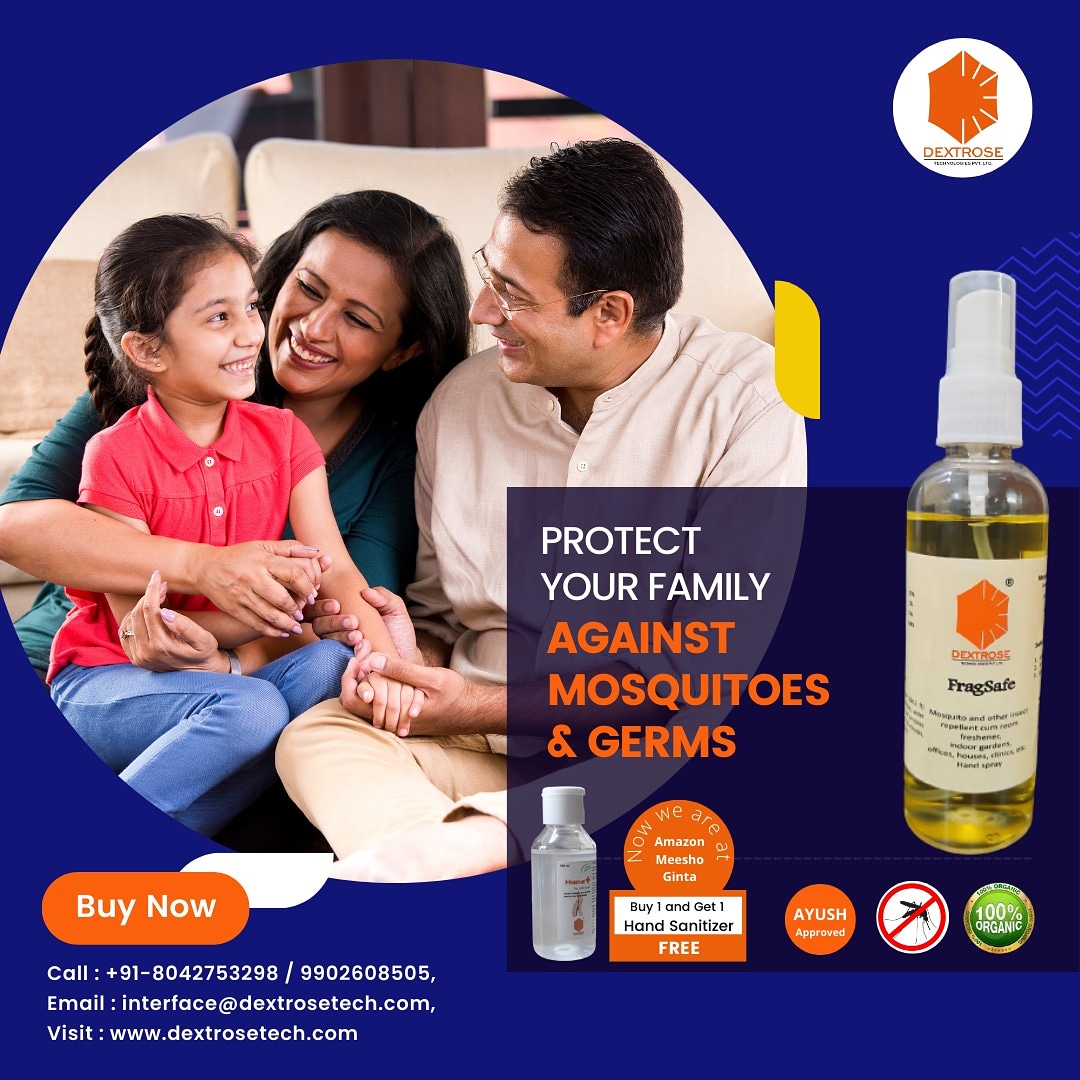 Aravind39758402's tweet image. You can prevent many diseases like dengue, chikungunya, malaria, and many more.

Use Fragsafe, a brand from Dextrose, and be cool.  Fragsafe avoids mosquitoes and keeps your home fragrant. 

#dextrosetechnologies #fragsafe #mosquito #mosquitokiller #mosquitonet #Mosquitospray