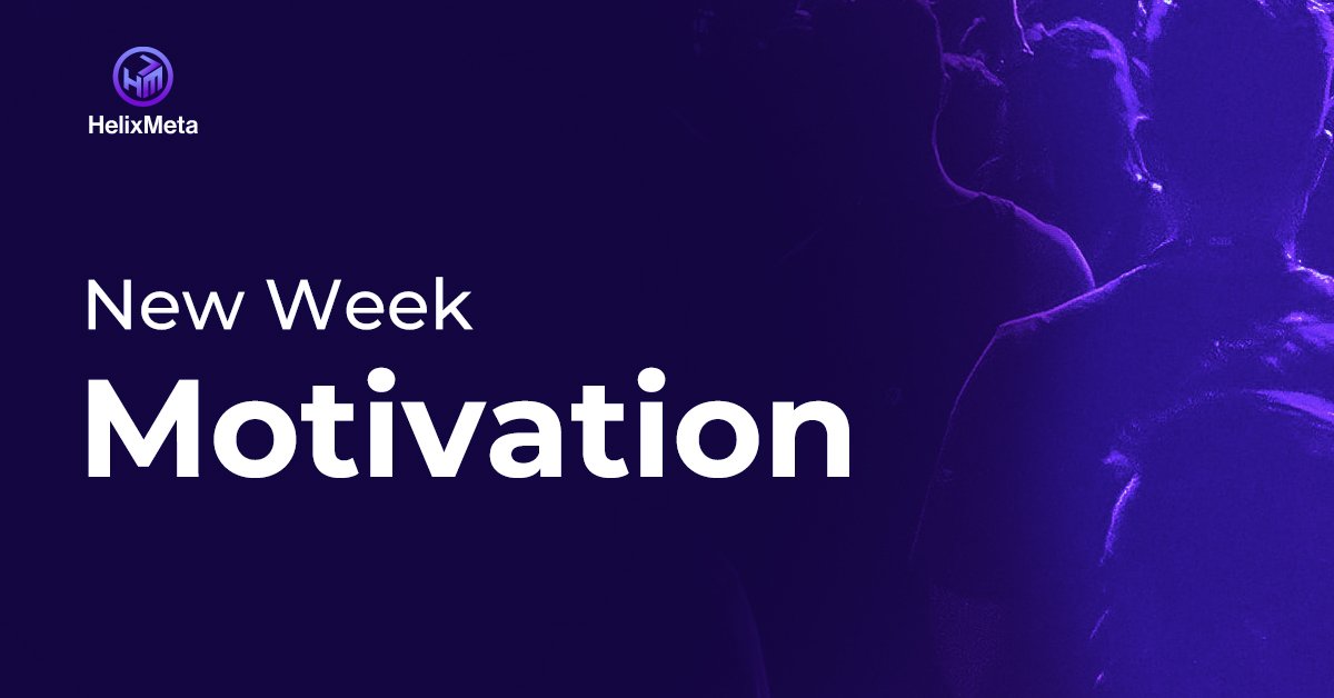 Don’t be afraid to get no’s, make mistakes and fail multiple times. That’s gonna give you a thicker skin to follow your passion and your own road!”
.
.
MondayMotivation
.
.
#MondayMotivation #Helixmeta #Nftmarketplace #nftcommunity