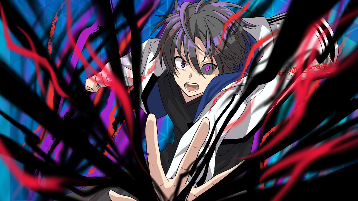 こんにちは！ イラスト配布4日目です☺️ 今日はユウマが異能力を 使う