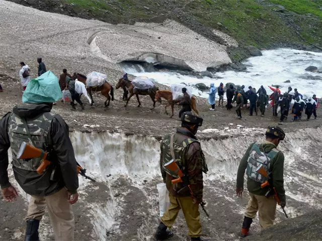 RadioChinar's tweet photo. Extraordinary security arrangements have been put in place for a secure &amp; smooth #AmarnathYatra2022 for the devotees, who are expected to visit the holy cave of Amarnath, in a large number, for pilgrimage this year
#MondayMotivation 
#Kashmir 
@OfficeOfLGJandK 
@ShriSasb 
@ANI https://t.co/iLGV356rOS