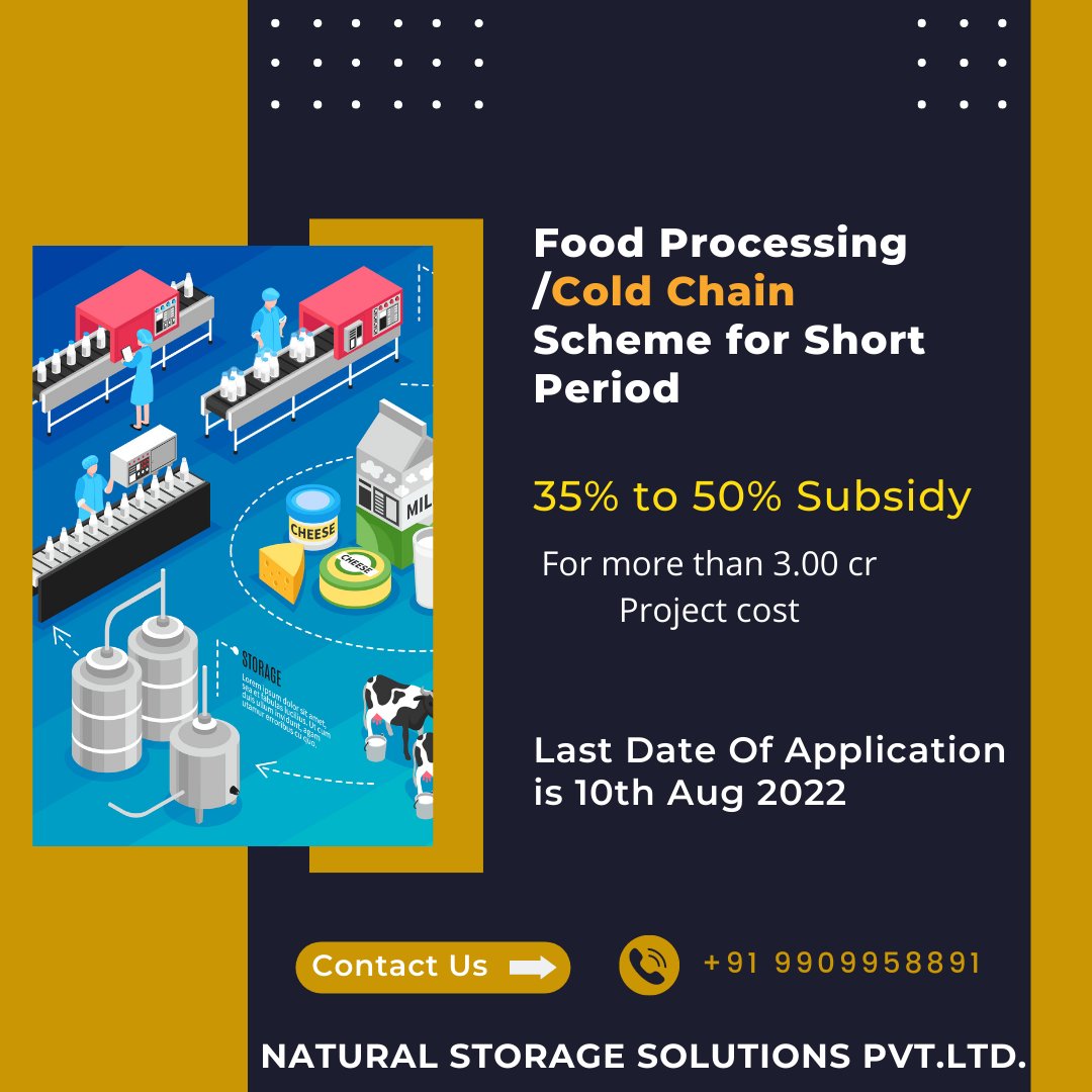 coldstoragemfg's tweet photo. Cold Chain Scheme

#coldchainscheme https://t.co/ehZdolEOge