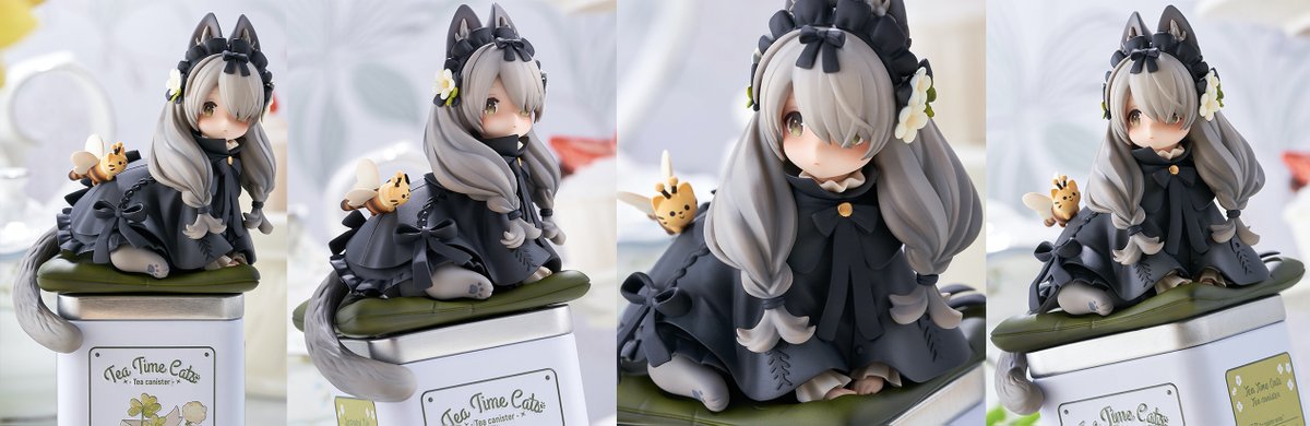 hlj_jp_bishoujo's tweet photo. ＃Ribose『DLC(＃DecoratedLifeCollection)シリーズ ティータイム キャッツ ブリティッシュ ショートヘア』4月発売！
＃ブリティッシュショートヘア を擬人化した猫耳少女!
フィギュアとしての装飾性だけでなく茶筒も実際に使用可！
可愛い猫の少女たちと一緒に午後の茶会を！
https://t.co/T72OwZuwl2 https://t.co/DxIieraiIR