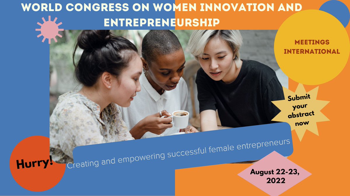 Enterprisesconf's tweet photo. #Women_Entrepreneurship_2022
Join the World Congress on Women's innovation and Entrepreneurship dated August 22-23, 2022 in London, UK. This conference is focusing on the theme of Creating empowering successful female entrepreneurs.
For more info: https://t.co/xYYHI3LL7r https://t.co/lt7K8GFLx0