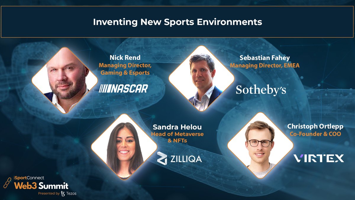 zilliqa's tweet photo. Zilliqa's Head of NFTs &amp; Metaverse @sandra_tlibe will headline the @iSportconnect Web3 Summit in London next week with fellow visionaries from @Sothebys, @NASCAR and @VirtexStadium — as they discuss how web3 technology will shape new sports environments!

Drop by and say hi! https://t.co/8UCEnyesIy