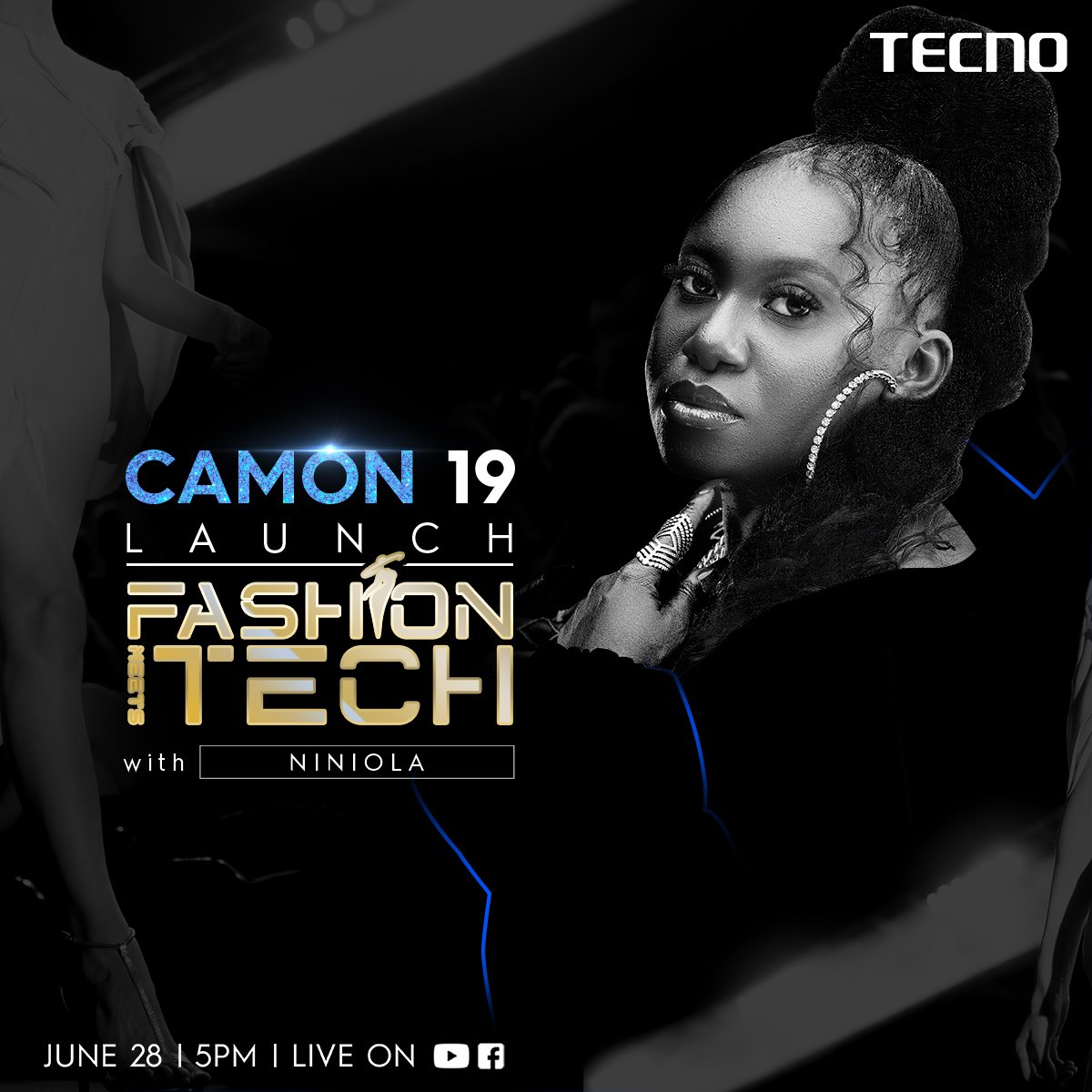 The talented singer, <a href="/OfficialNiniola/">Niniola #QOAH</a> will be gracing the #CAMON19Series launch event. 

Catch her live on TECNO Mobile Nigeria on YouTube channel and Facebook by 5:00 PM. Here's the link. 👇

youtube.com/watch?v=_zmFOm…

See you tomorrow! 😌

#TECNOCAMON19Launch
#Camon19Launch