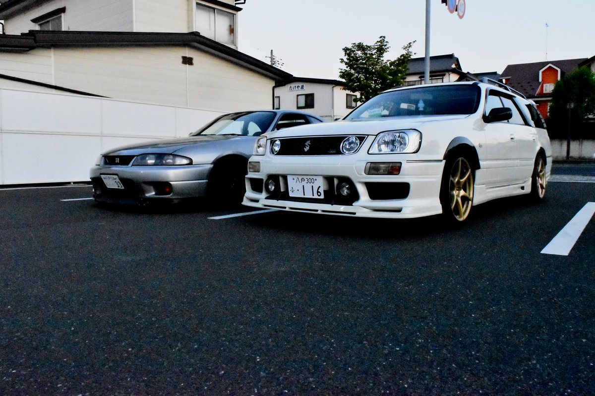 wgnc34_k's tweet image. カッコいい‼︎‼︎‼︎
#日産乗りと繋がろう2022初夏 
#WGNC34 
#BCNR33