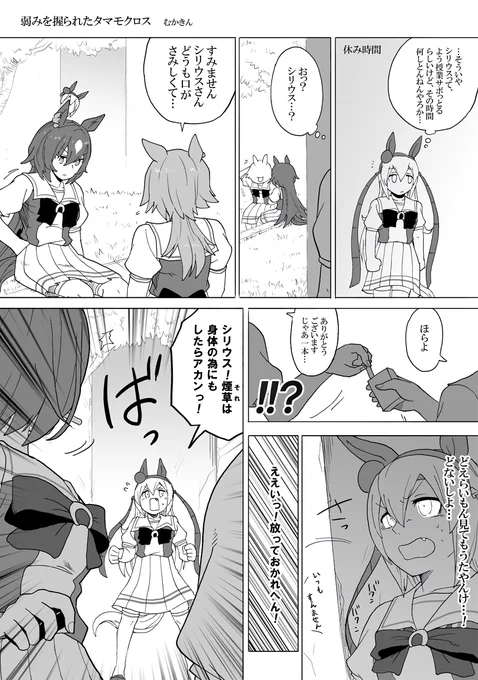 【ウマ娘漫画】
シリウスの秘密?弱みを握られたタマモクロス

オグタマシリウス タマシリオグ?まあいいや
早とちりは危険だぜ…シリウスは引退後にはマストアイテムになってそうという偏見

#ウマ娘 #シリウスシンボリ #タマモクロス #オグリキャップ 