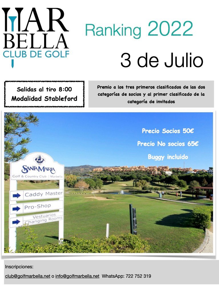 CGolfMarbella's tweet photo. @SantaMaria_Golf nuestro próximo destino!! https://t.co/mM5hrhr7jV