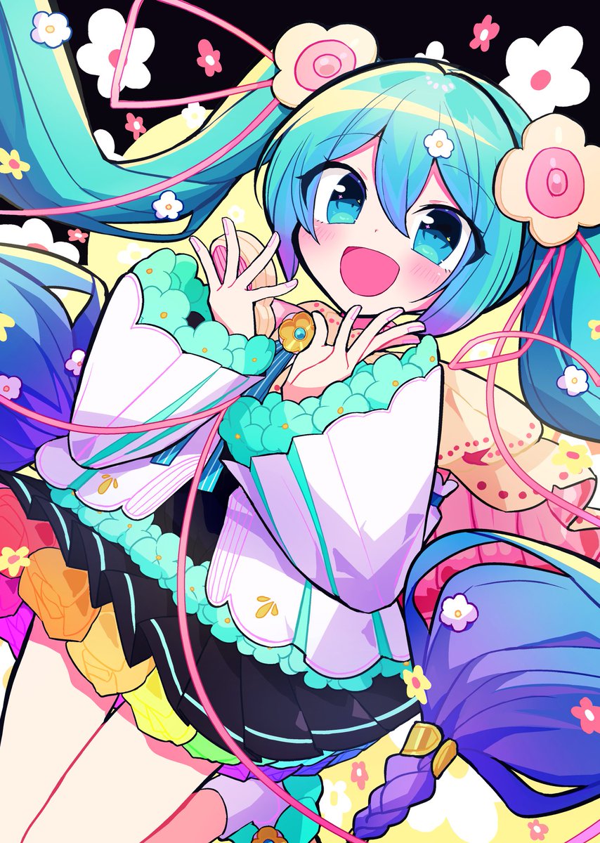 初音ミク「#絵柄が好みって人にフォローされたい #初音ミク
可愛かったり、かっこ可愛いです」|香咲さくらのイラスト