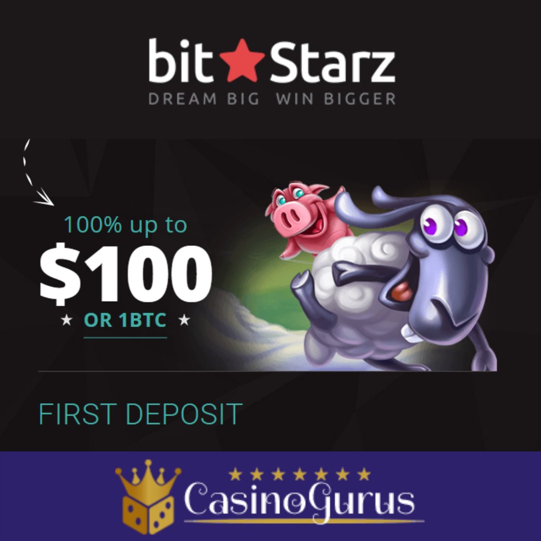 Deposit money at BitStarz Casino
&amp; Get
100% = up to $100 
or 
1 BTC +
180 Free Spins
Sign up now: 

