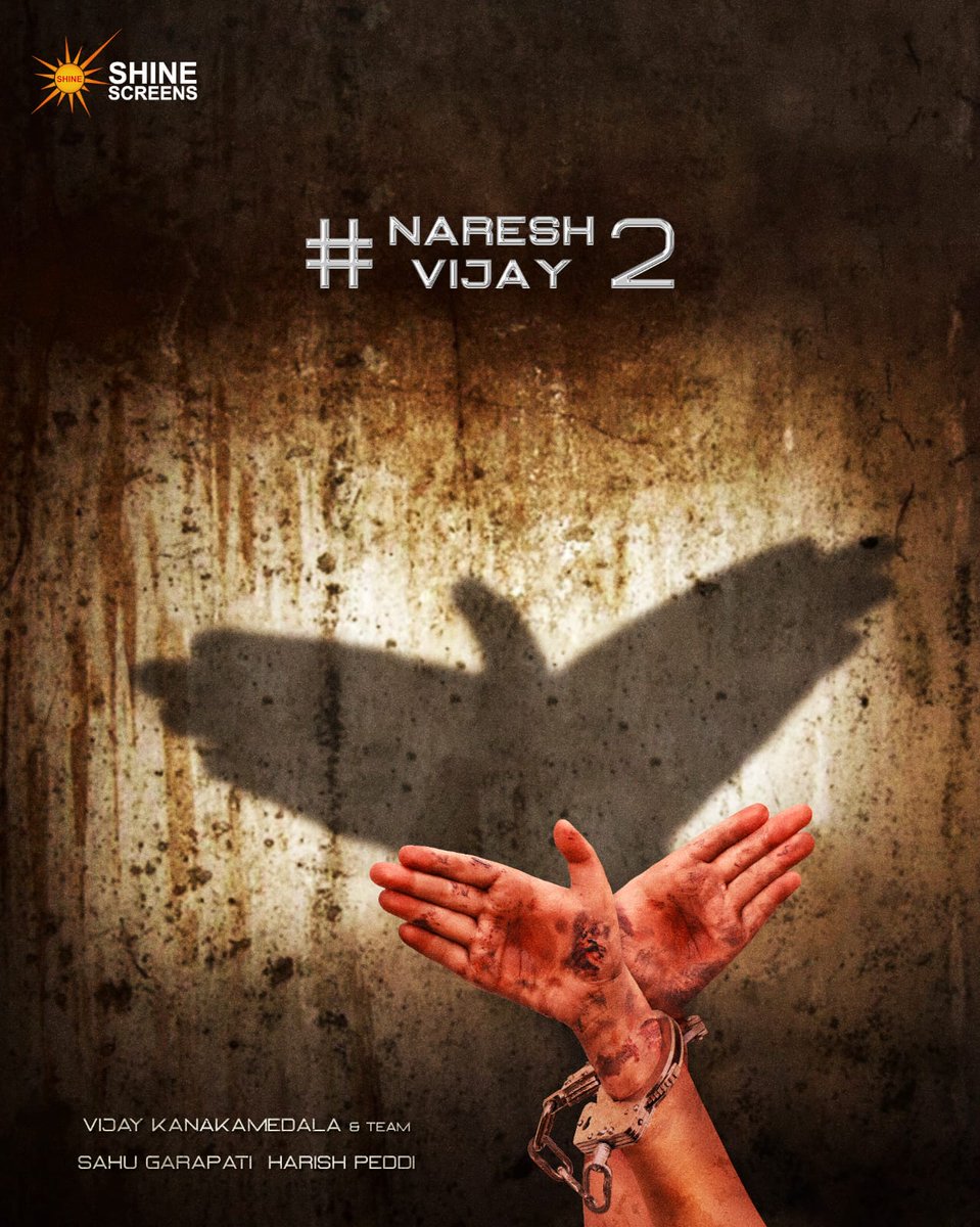 CinemaTweetz's tweet photo. 𝐓𝐡𝐞𝐬𝐞 𝐒𝐡𝐚𝐜𝐤𝐥𝐞𝐬 𝐈'𝐯𝐞 𝐌𝐚𝐝𝐞
𝐈𝐧 𝐚𝐧 𝐀𝐭𝐭𝐞𝐦𝐩𝐭 𝐭𝐨 𝐛𝐞 𝐅𝐫𝐞𝐞 

Embrace the #ShadowOfHope ❤️ @Shine_Screens 's Next 👍 

Starring ACTOR @allarinaresh &amp; directed by @VijayKKrishna

#NareshVijay2 @sahugarapati7 @harish_peddi https://t.co/UB5fJgj3ly