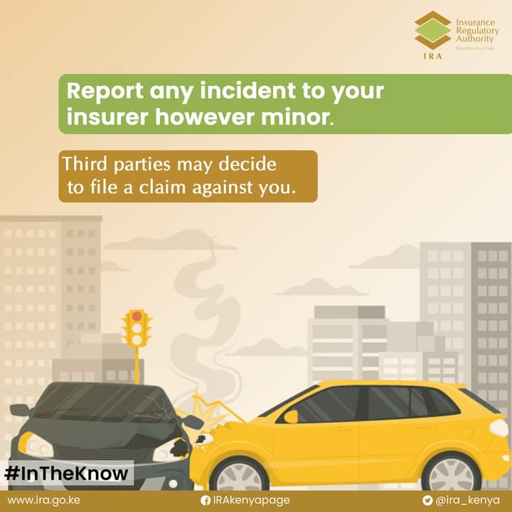 Do you know that you should report any accident involving your car even if there is no damage or injury? If you decide to pay third-party damages off your pocket, ensure you sign a consent agreement and inform your insurer.
#InTheKnow