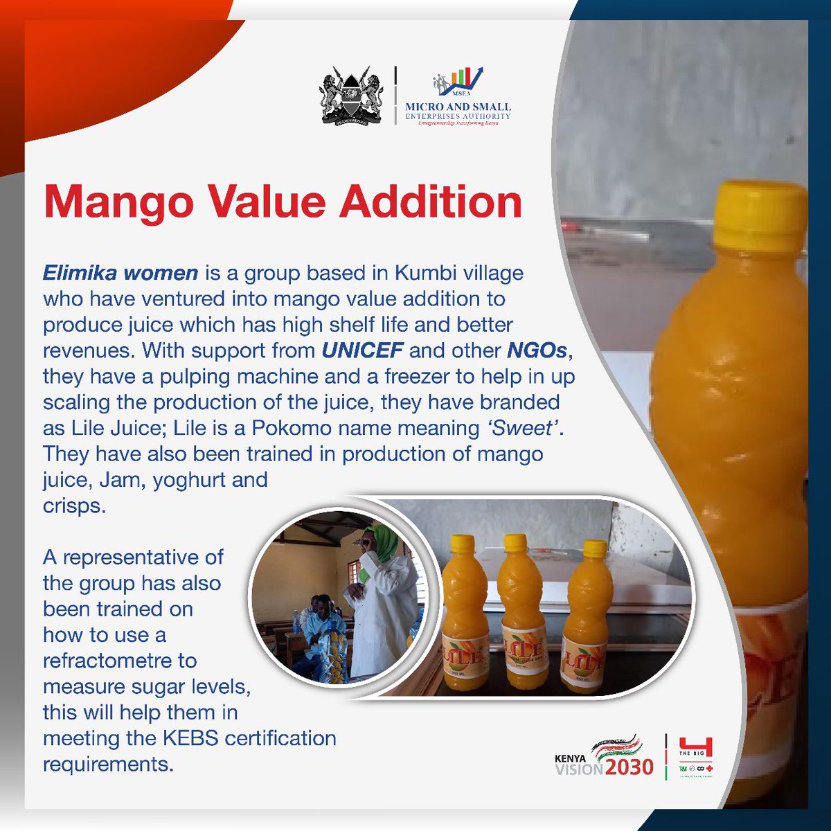 MSEA_Kenya's tweet photo. #AgribusinessSector Some of the MSEs in the agribusiness sector. #MangoValueAddition  #EmpoweringMSEs @Trade_Kenya @IndustryKE https://t.co/ePgpWTOpD2