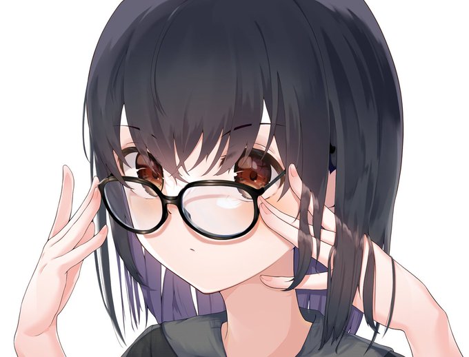 メガネ女子のtwitterイラスト検索結果