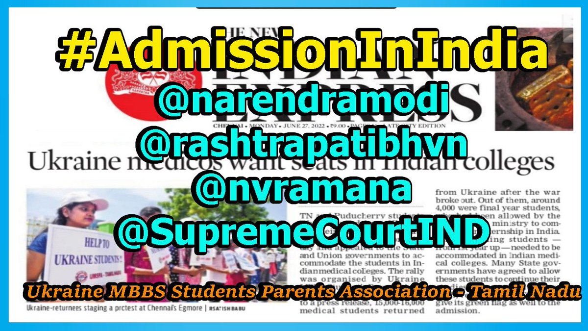 Ukraine MBBS Students Parent Association Tamilnadu tweet media