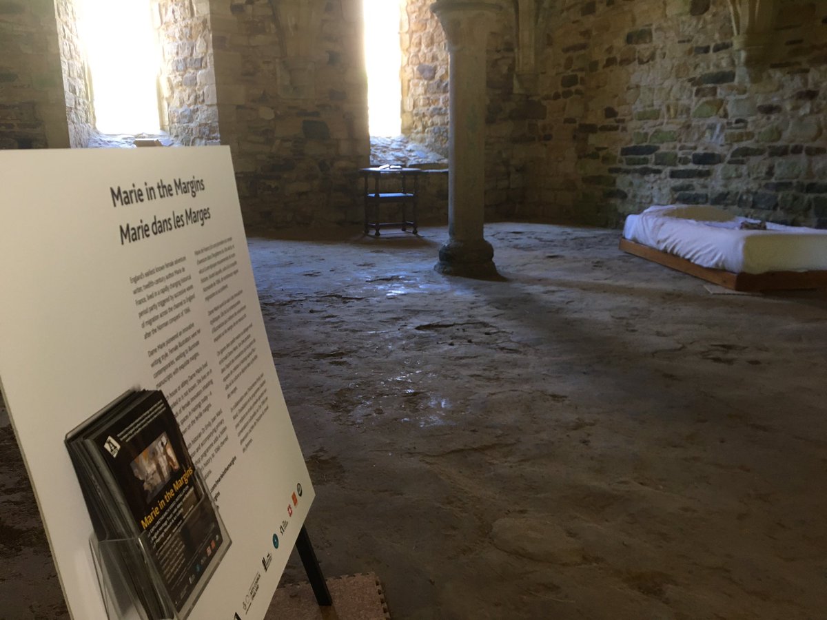 GailBorrow's tweet image. The visitor team @englishheritage’s @1066battleabbey are just the best! Enjoy your visit this week. Caroline offers #herstory tours around the site which take in the #MarieInTheMargins #videoinstallation funded by @ace_southeast @hastingsbc 
#MariedeFrance #WomenInTheirWorkspaces