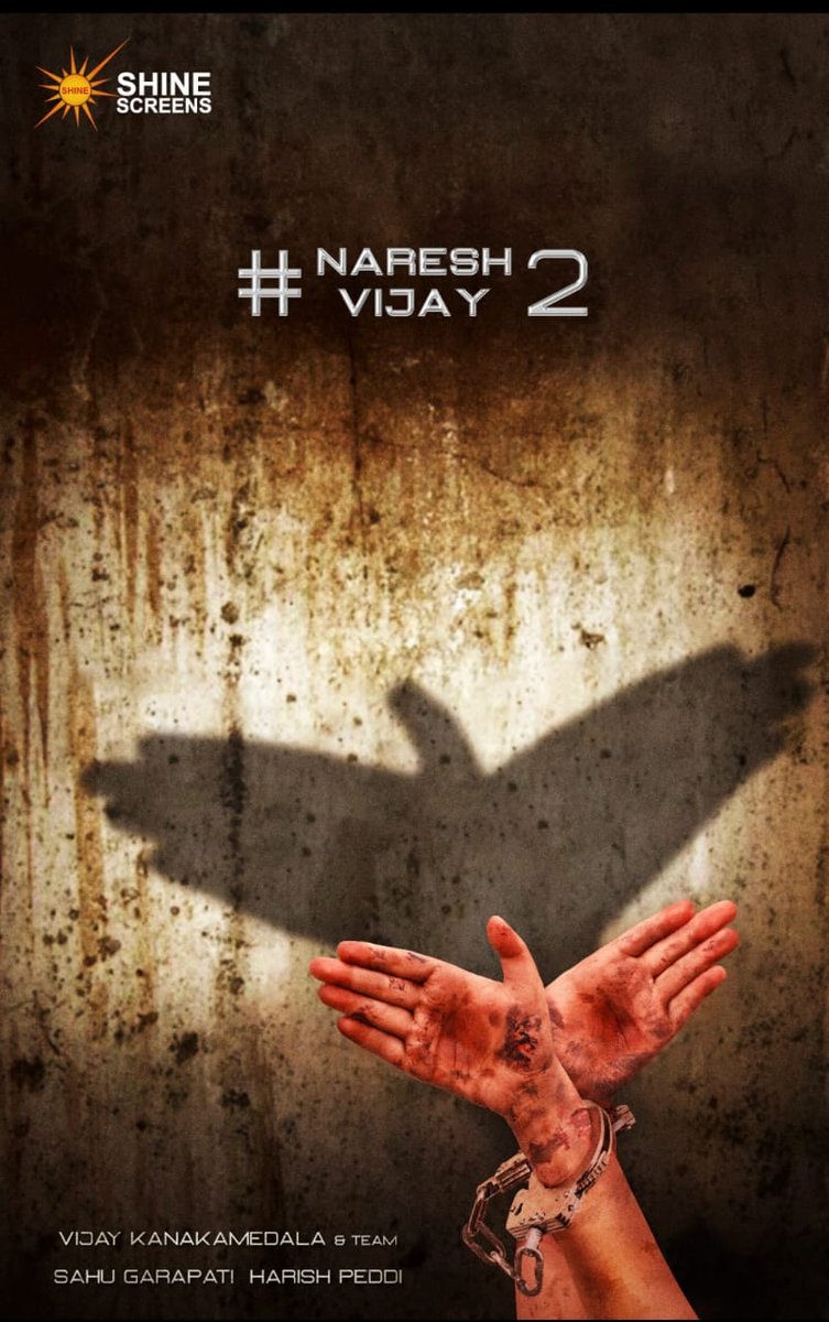 mohanbharadwaja's tweet photo. Awesome poster Design👌❤️ the Best in Recent times.I am pretty sure that #Naandhi team will rock again. 
@allarinaresh #ShadowOfHope @vijaykkrishna @sahugarapati7 @harish_peddi @Shine_Screens #NareshVijay2 https://t.co/nDVV1oY6TI