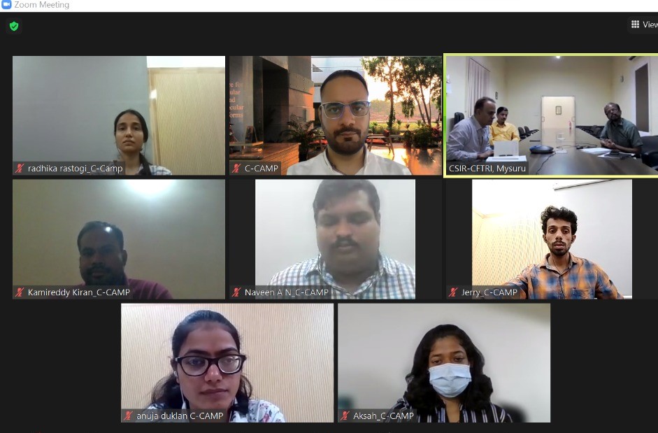 CCAMP_India's tweet photo. Kicking off our engagement with @csircftri with CCAMP #SIIP fellows who are undergoing immersion program to identify unmet needs in India's #food &amp; #nutrition sectors
We learned about their facilities &amp; contribution to this field while exploring mutual synergies &amp; benefit for all https://t.co/u6huXdhi3T