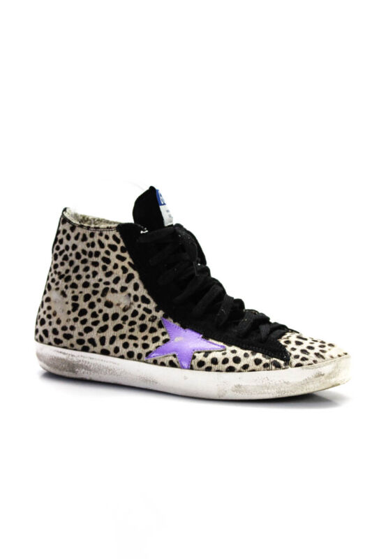 Golden Goose Womens Francy Spotted Pony Hair High Top  Ivory Size 39 9  ebay.com/itm/Golden-Goo… @LindasStuff