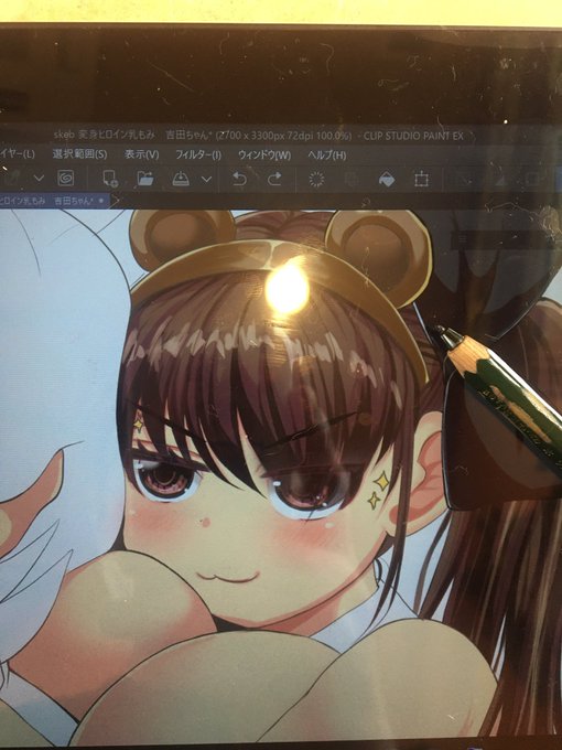 吉田ちゃんの顔が今までで1番可愛く描けた(   '灬`   )✒️ 