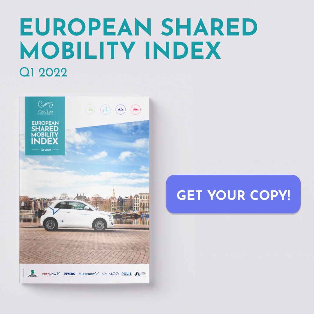 💡Did you know that more than 50% of all shared vehicles in Copenhagen 🇩🇰 are bikes?! 🚲 Download TODAY the 2022 Q1 Shared Mobility Index! 👉 european-index.fluctuo.com Thanks to our partners @ArvalBNPParibas @FreeNow_DE @InversMobility @ShareNow_global @Vaimoo_ 👏
