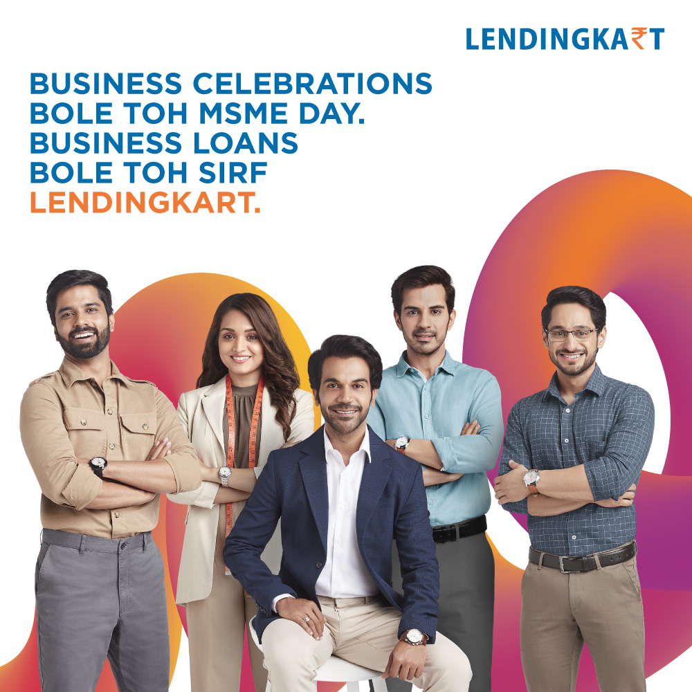 Business loans = #Lendingkart, similarly MSME Day = recognizing the contribution of MSMEs in Sustainable Development, growth and future dreams. Huge round of applause to all who're fuelling this growth story of India. Happy #MSMEDay! #msmeday22