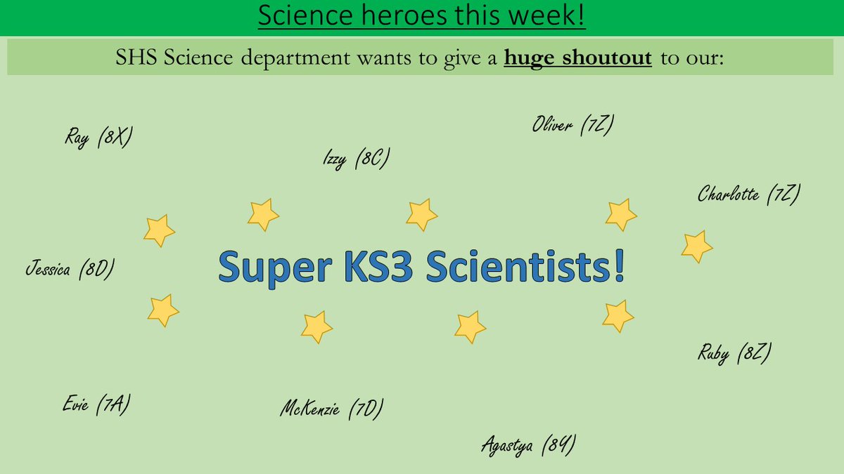 salehighschool's tweet image. ⭐️👩‍🔬 Our #ScienceStars of the week! 🧑‍🔬⭐️