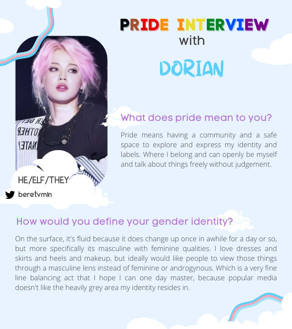 transrepzine's tweet photo. On today's #PrideInterview series, Dorian, a writer for the zine talks to us about his gender fluidity and how elf wants people to see/experience them.
"X does not always equal Y. Sometimes it equals Z or blue or 394". https://t.co/jbJOJsra61