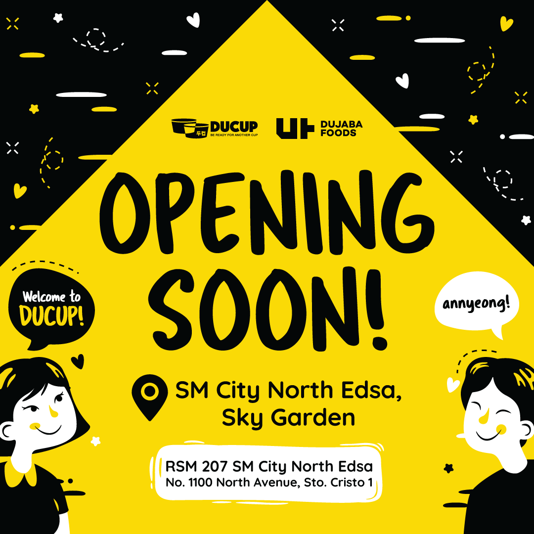 ducupmnl's tweet photo. NEW BRANCH ALERT! 👀🚨✨
Heads up, North peeps~
Ducup SM City North Edsa, Sky Garden is just around the corner!
Stay tuned and follow @ducupmnl on Facebook, IG and Twitter for further store opening updates ✨
#ducup #ducupmnl #koreanstreetfood #newstore #newbranch #openingsoon https://t.co/up3Hv1laeV