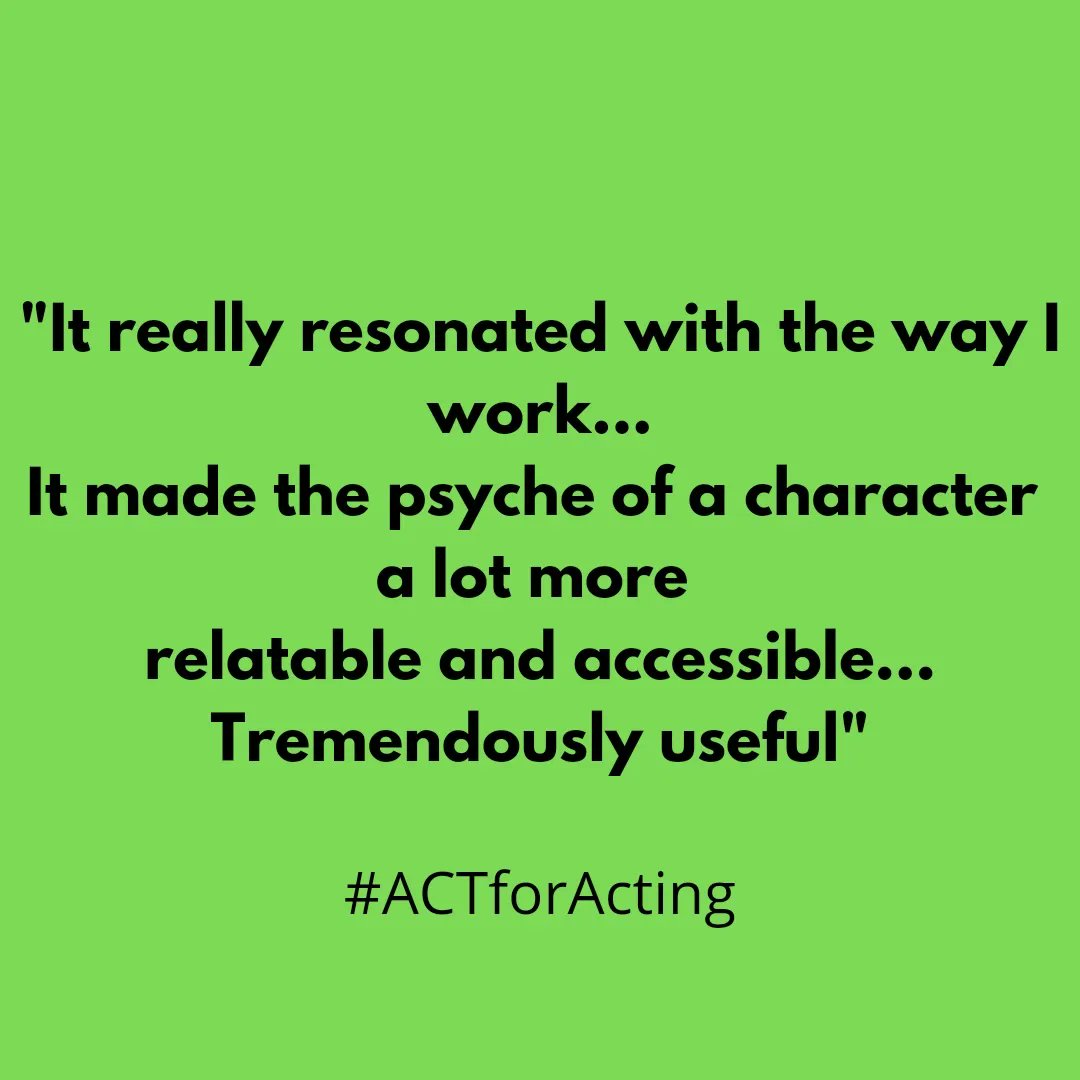 working_action's tweet image. Some feedback from our recent #ACTforActing workshops @MSTacting. Stay tuned for more news and opportunities to get involved!